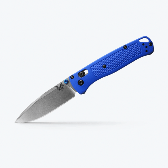 Benchmade Bugout 535 AXIS Lock Folding Knife – CPM-S30V Blade, Blue Grivory Handle