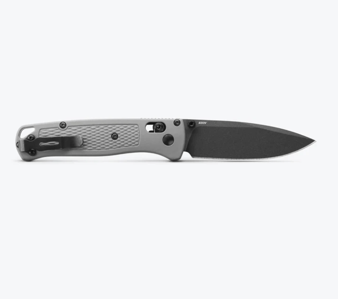 Benchmade Bugout 535BK-08 – 3.24" CPM‑S30V Cerakote Blade, Storm Gray Grivory Handle, AXIS Lock EDC Knife