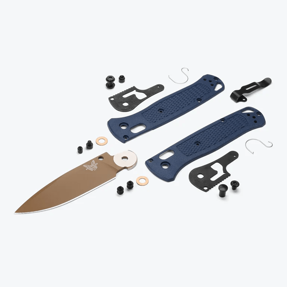 Benchmade Bugout 535FE‑05 – 3.24" CPM-S30V Blade with Crater Blue Grivory Handle
