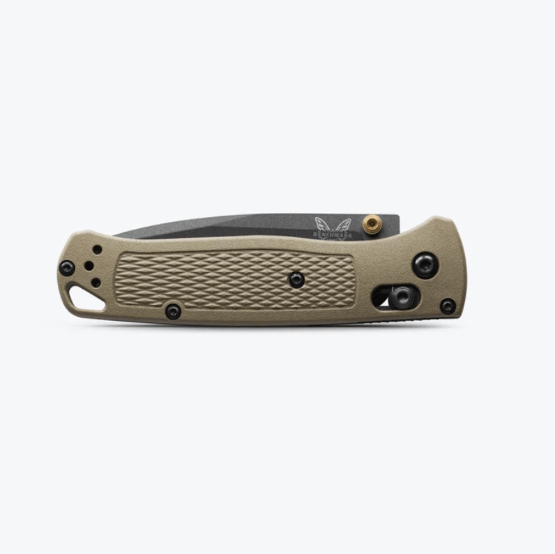 Benchmade Bugout 535GRY-1 – 3.24" Gray Cerakote CPM-S30V Blade, Ranger Green Grivory Handle, Ultra-Light EDC Knife