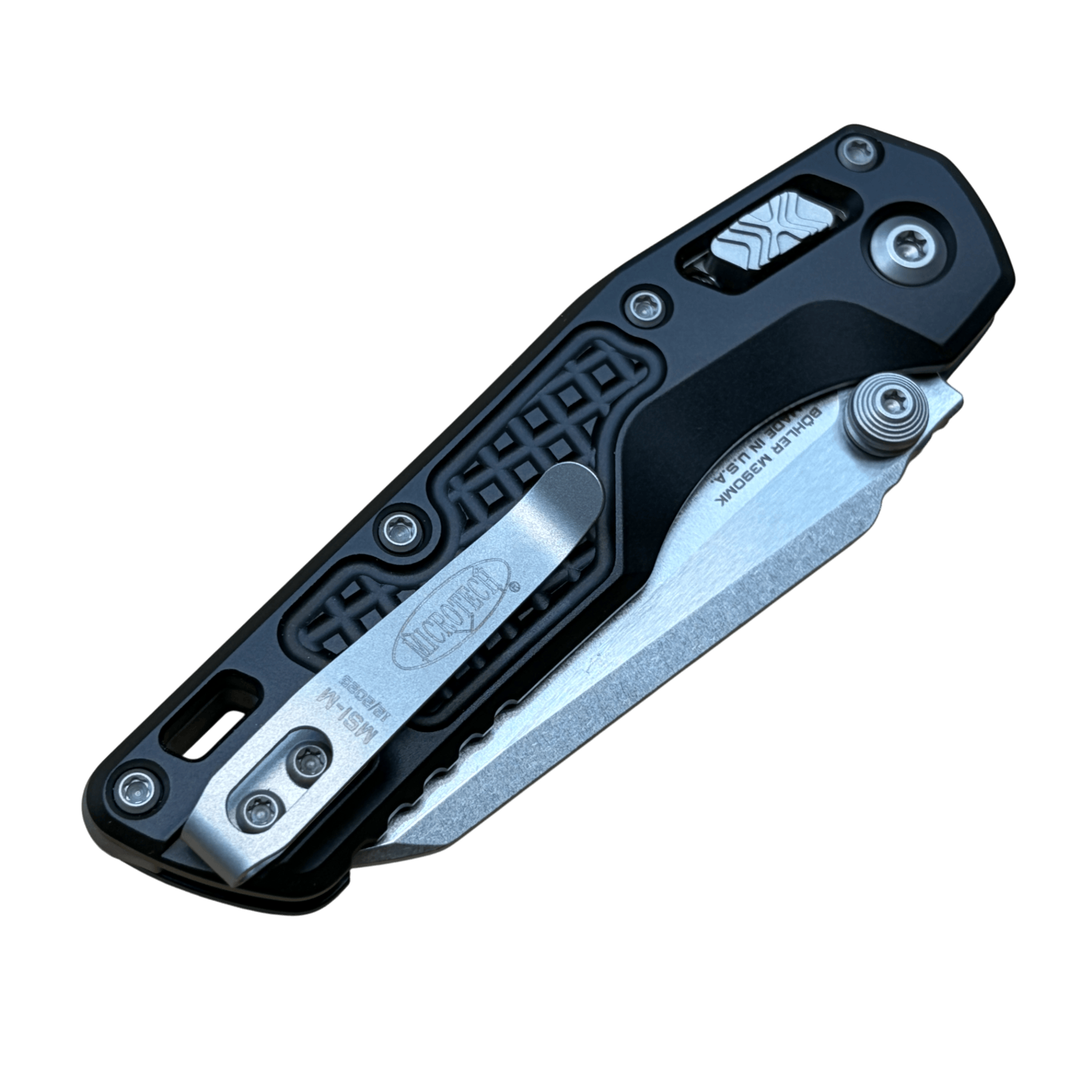 Microtech MSI Mini Folding Knife – Frag Aluminum Handle Stonewash Blade - 210M-10 FR