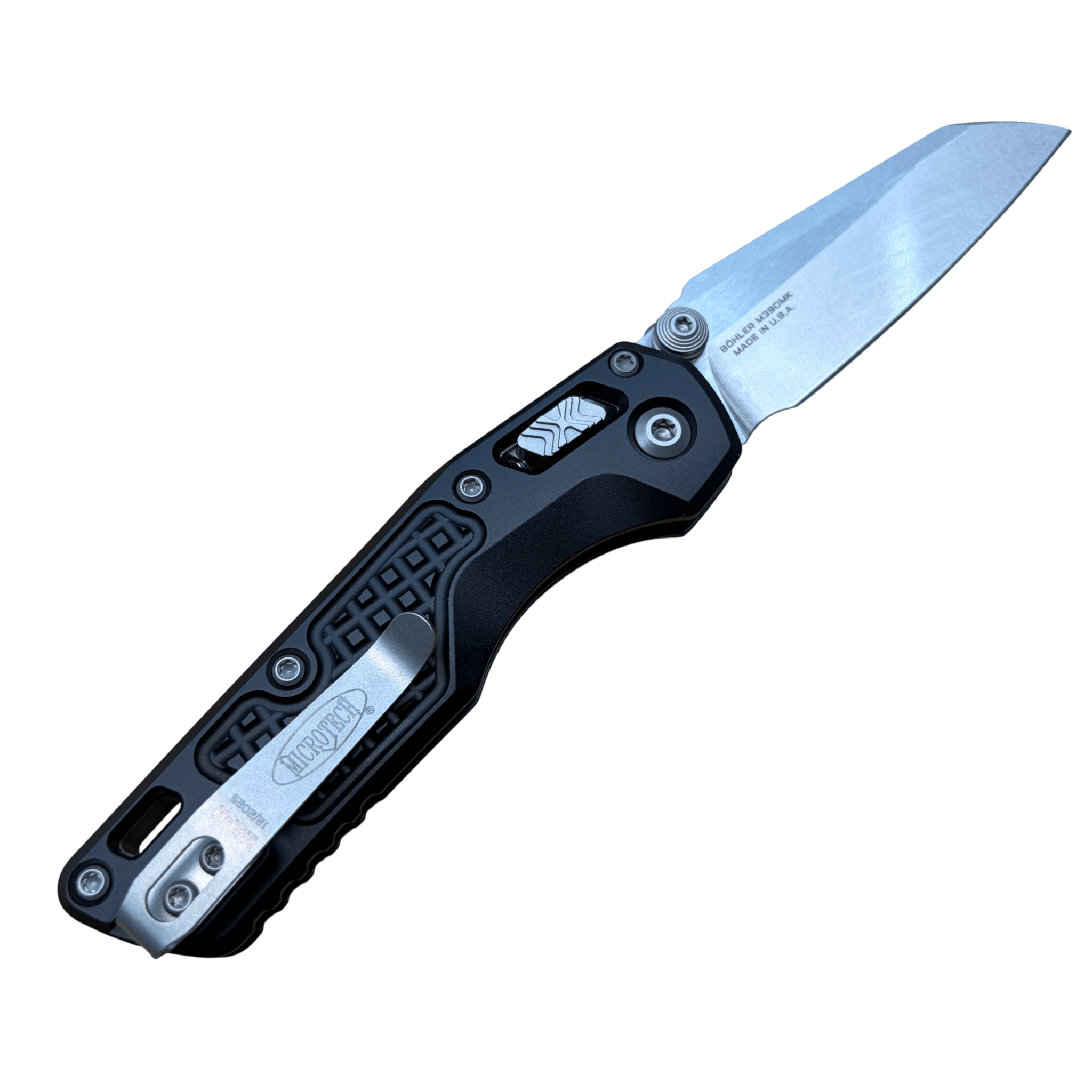 Microtech MSI Mini Folding Knife – Frag Aluminum Handle Stonewash Blade - 210M-10 FR