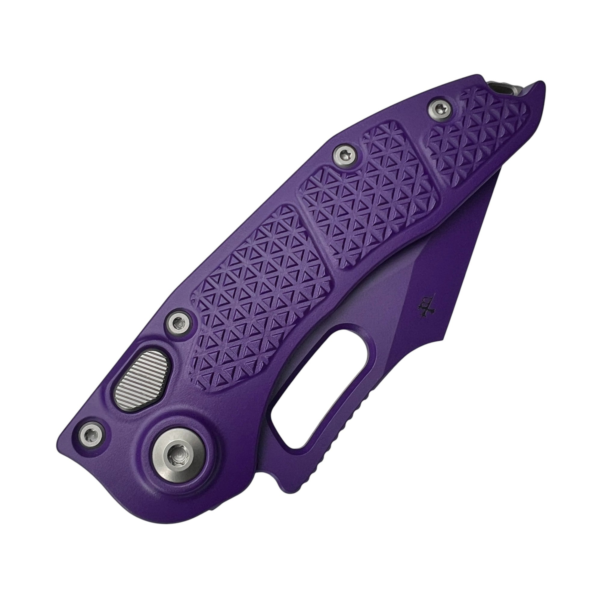 Microtech Stitch Borka Automatic Knife – Purple Handle, Purple Blade (169-1PU X16)
