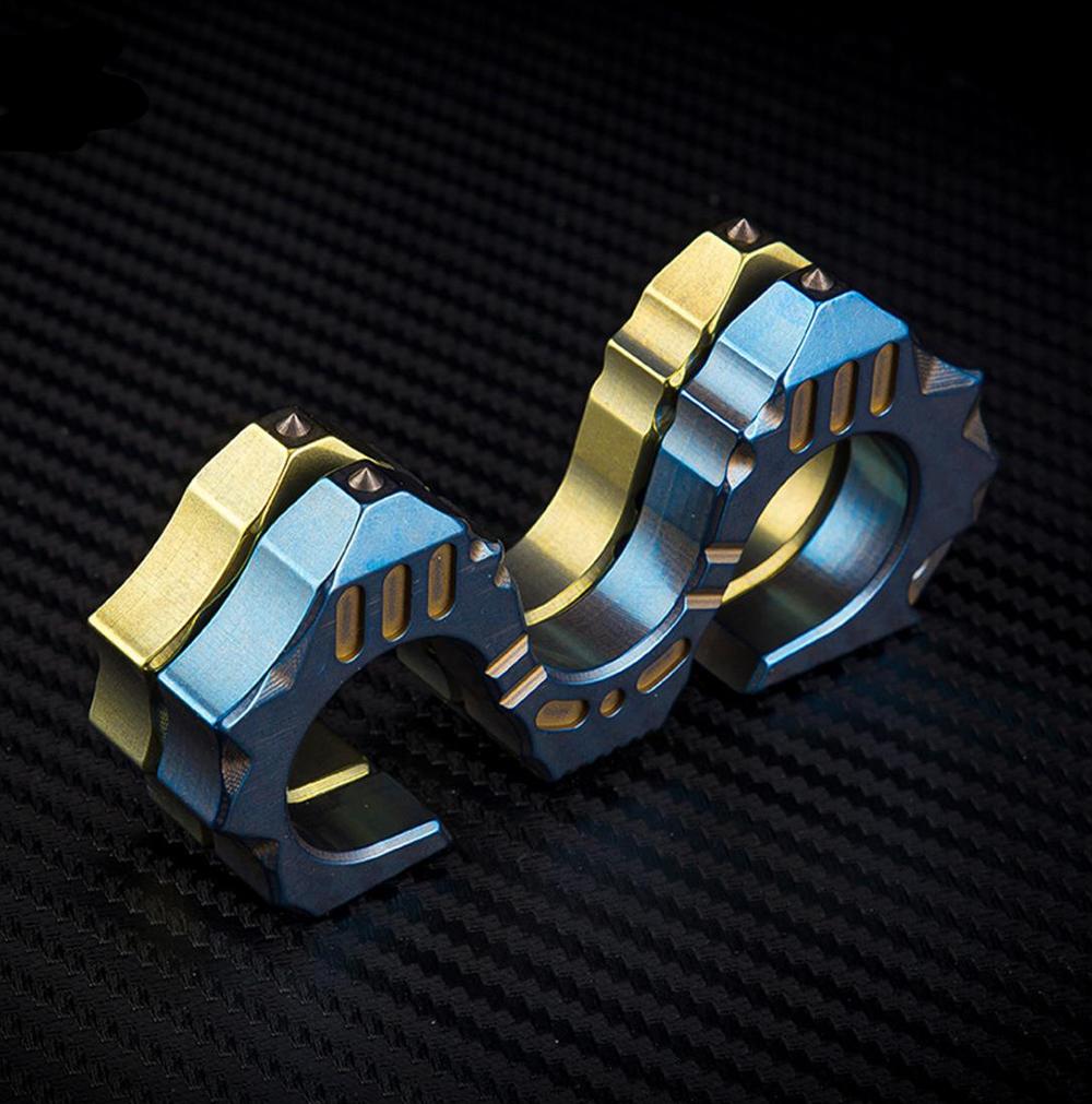 Titanium EDC Brass Knuckles Paperweight - Cakra EDC Gadgets