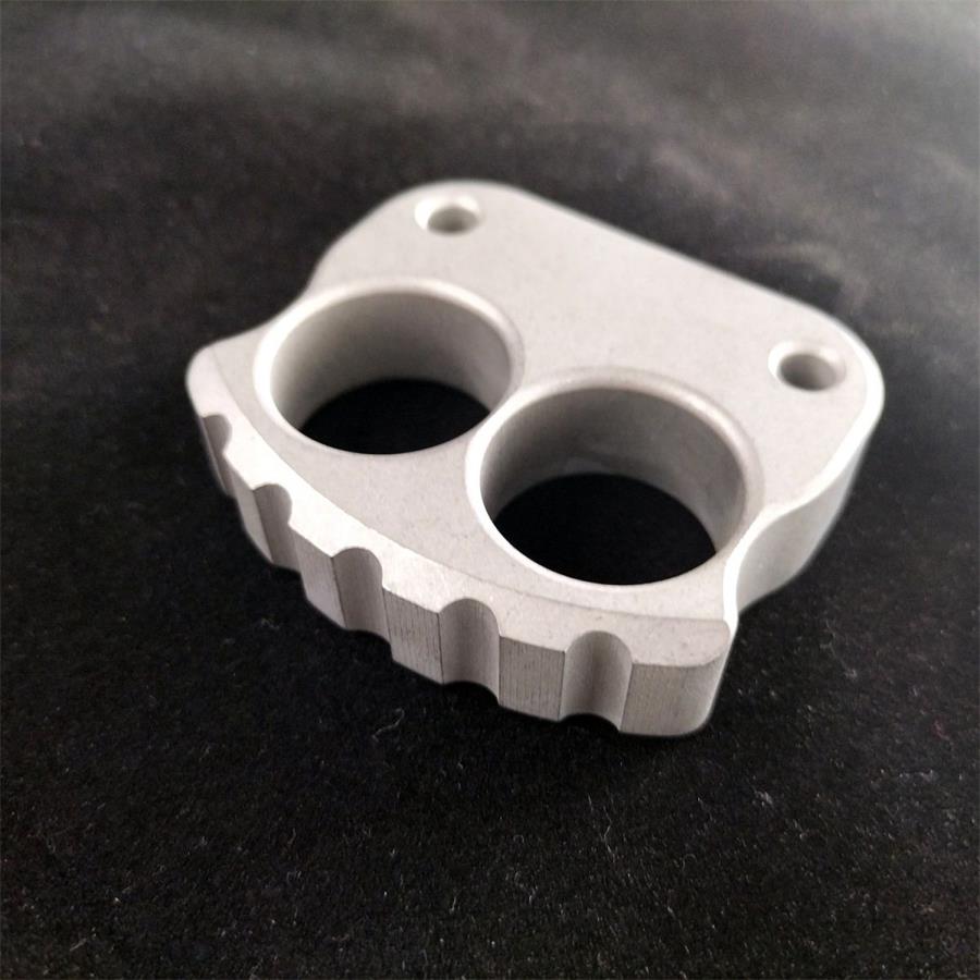 Solid Steel Knuckle Duster Portable Self Defense EDC Tool