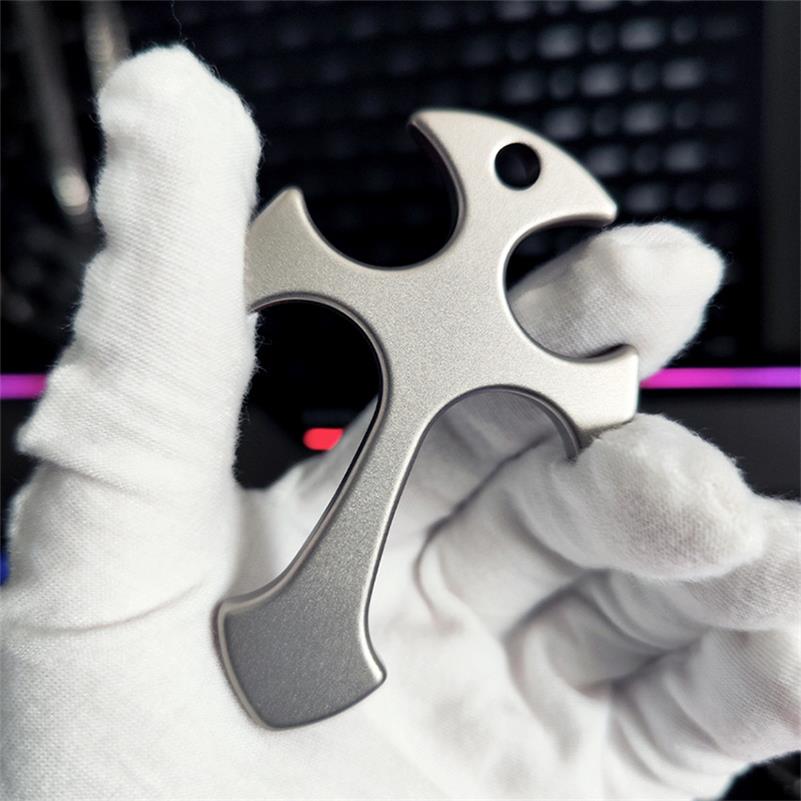 Outdoor Titanium Cross Pendant EDC Tool