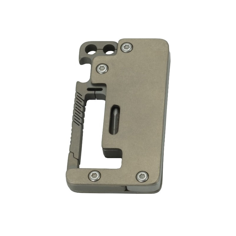 Multifunctional Titanium Pocket Hiking Bottle Opener Tool