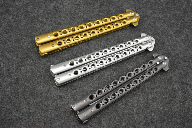 Nine-hole Butterfly Folding Knife