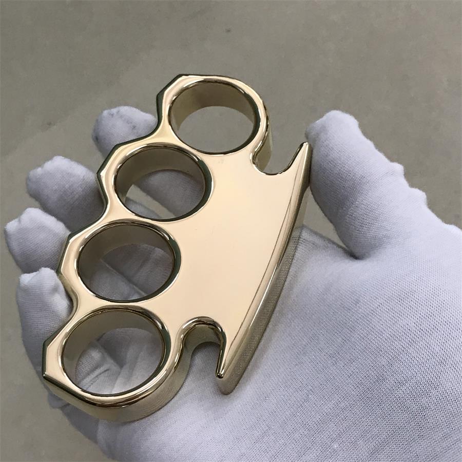 The KING Mirror Polished Brass Knuckle Duster Classic Style