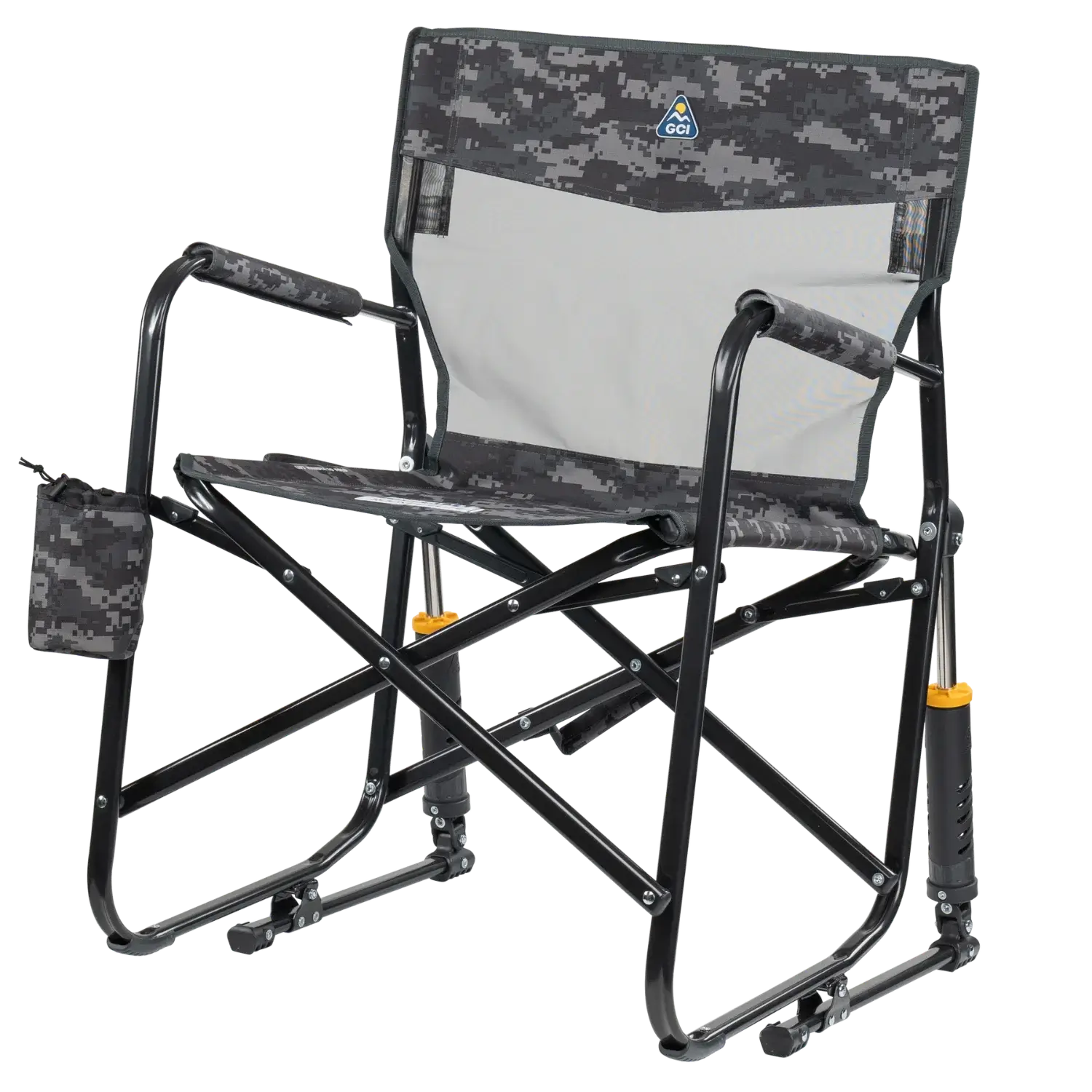 Side angle of cool gray camo freestyle rocker elite.