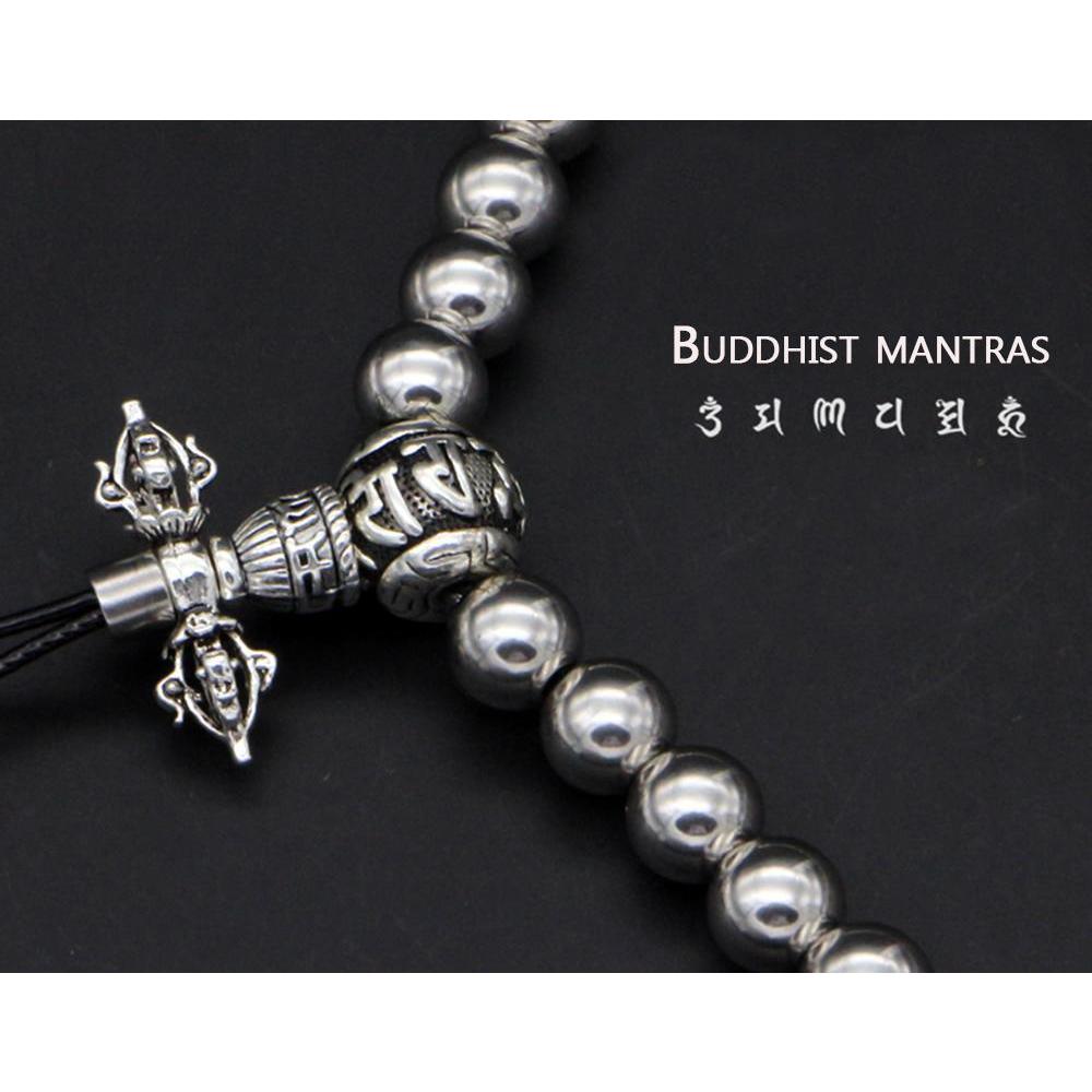 Full Stainless Steel Buddism Mala Self Defense Necklace EDC Defense Tool - Cakra EDC Gadgets
