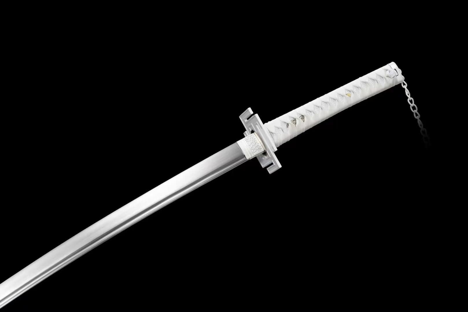 boxkatana Hand Forged Anime Bleach Ichigo Bankai Sword Tensa Zangetsu Hand Polished Spring Steel