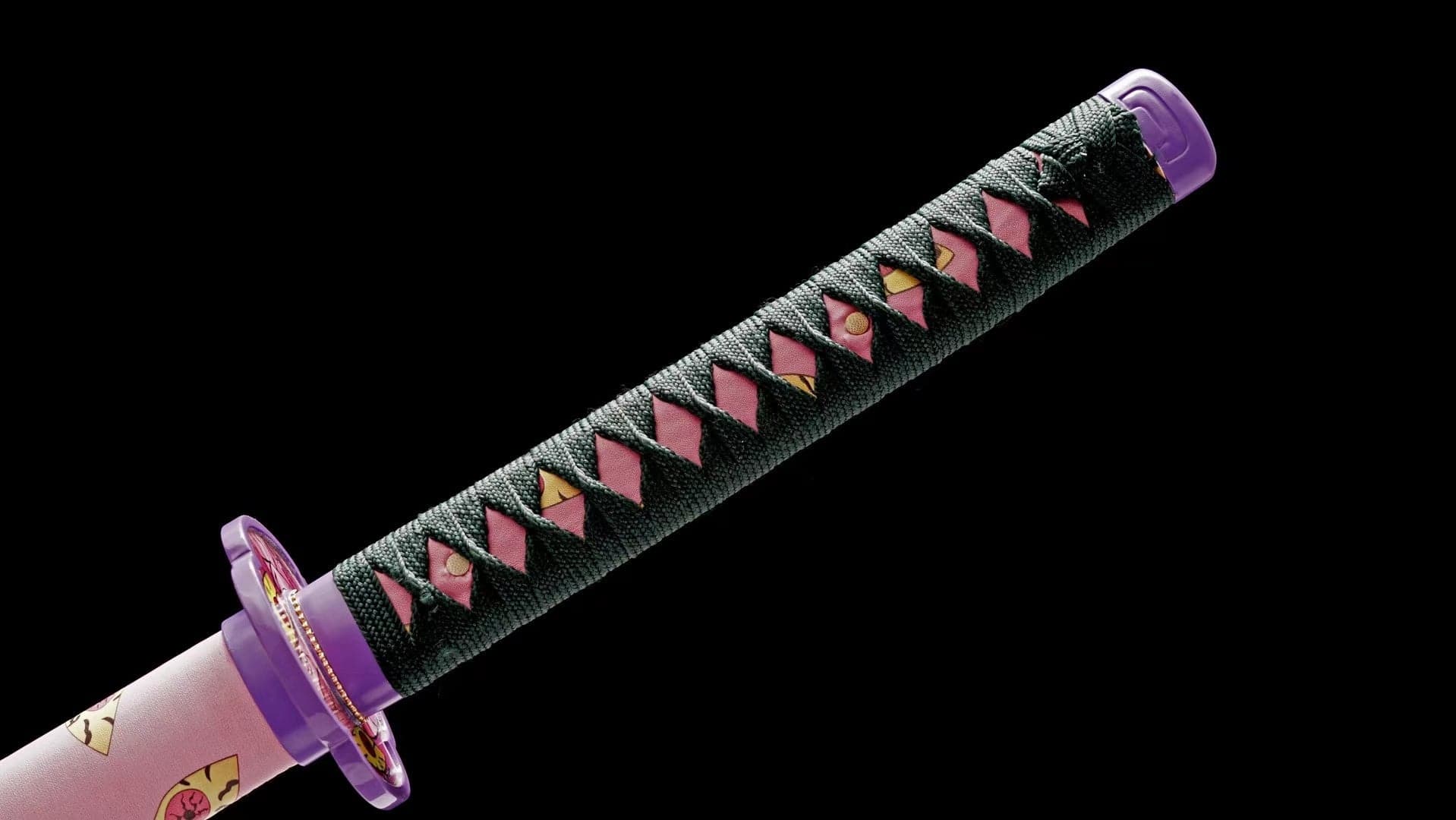 boxkatana Hand Forged Anime Katana Demon Slayer Kokushibo 1045 Carbon steel Red Blade