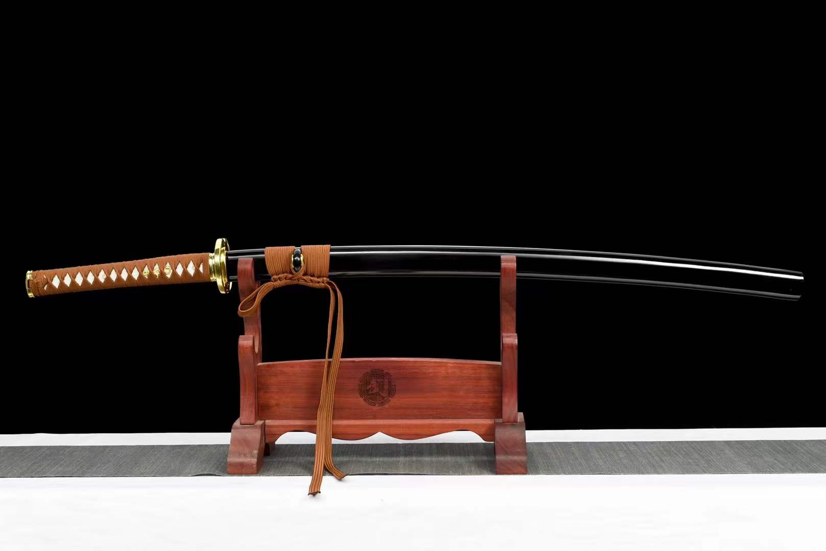 boxkatana Hand Forged Anime Katana Himura Kenshin Reverse Blade Edition Pattern Steel