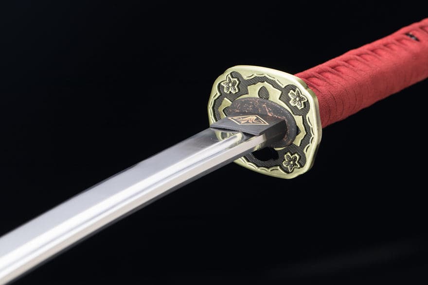 boxkatana Hand Forged Anime Katana Undead Cut(Thunderbolt)Charcoal quenching