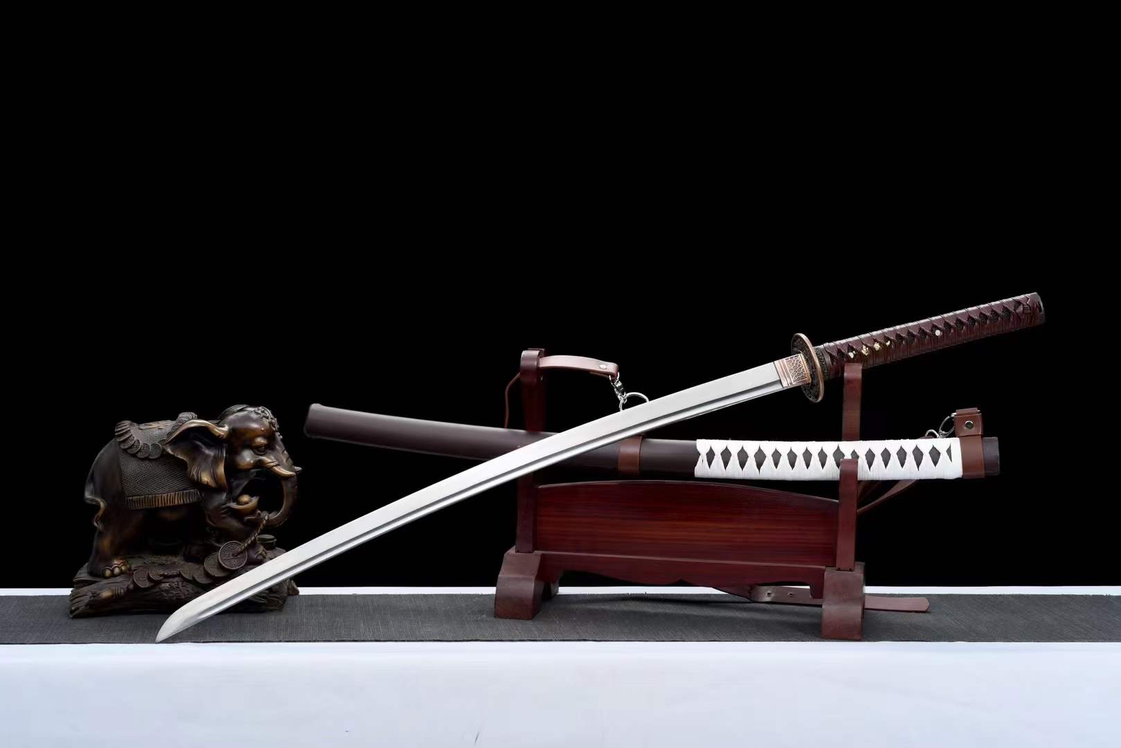 boxkatana Hand Forged Anime Katana Walking Dead Mirror polishing