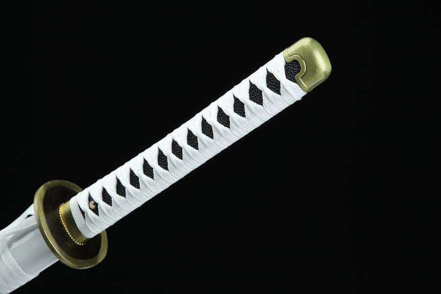 boxkatana Hand Forged Anime One Piece Roronoa Zoro's Wado Ichimonji Sword 1045 High Carbon Steel Clay Tempered