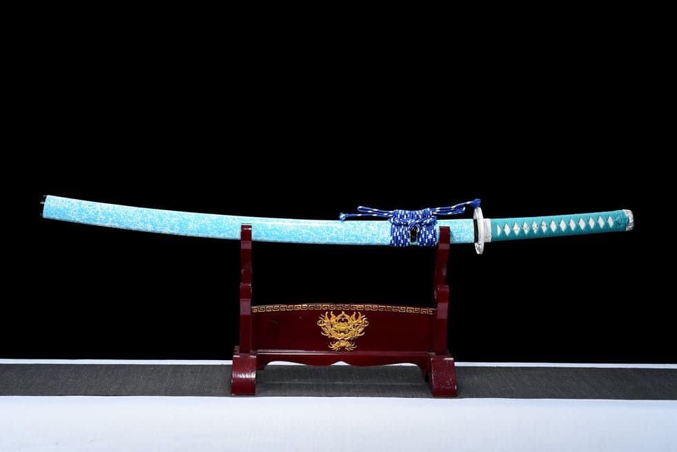 boxkatana Hand Forged Japanese Samurai Katana 9260 Spring Steel Blue Blade