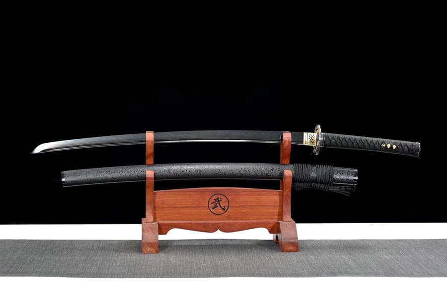 boxkatana Hand Forged Japanese Samurai Katana Blackwing T10 Carbon steel Full Tang