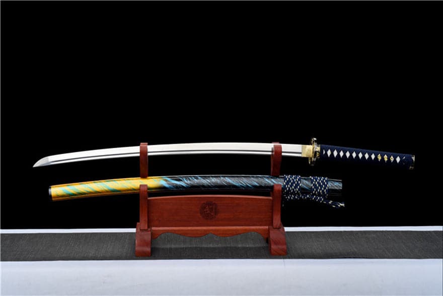 boxkatana Hand Forged Japanese Samurai Katana Buddha 9260 Spring Steel Bend 90 degrees without deformation