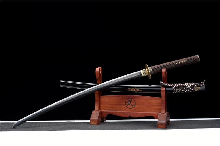 boxkatana Hand Forged Japanese Samurai Katana Candle Dragon High Manganese Steel Blade blackening process