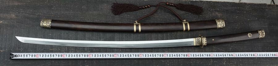 boxkatana Hand Forged Japanese Samurai Katana Chi Dragon Pattern Steel Fine grinding