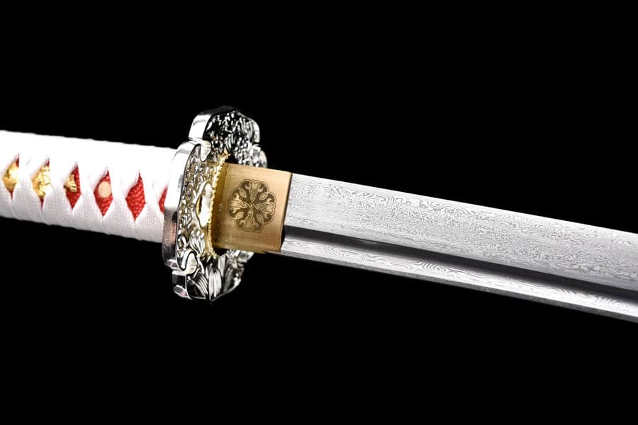 boxkatana Hand Forged Japanese Samurai Katana 璎珞 Damascus Steel Full Tang