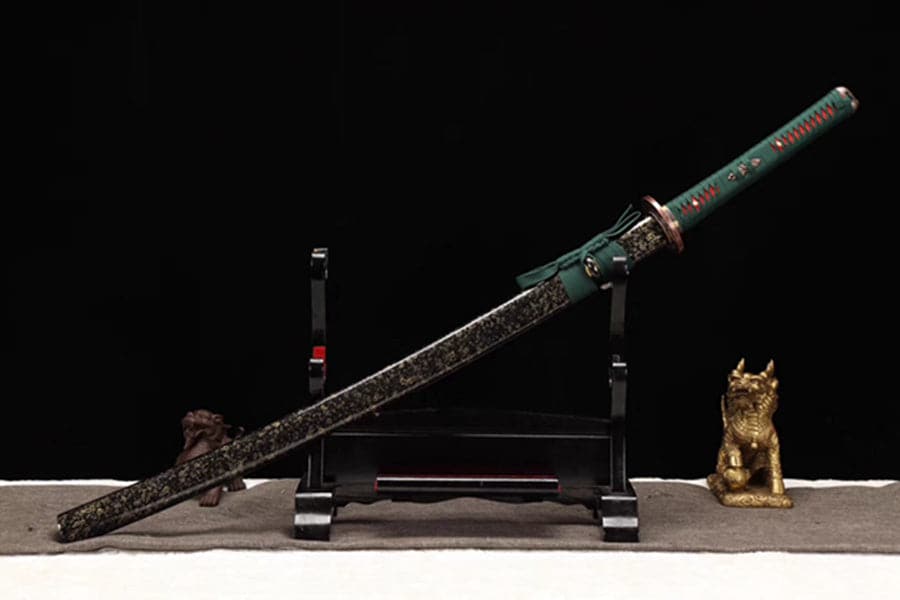 boxkatana Hand Forged Japanese Samurai Katana Dark Knight T10 Burned edge Hand grinding