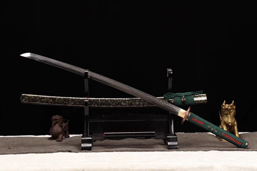 boxkatana Hand Forged Japanese Samurai Katana Dark Knight T10 Burned edge Hand grinding