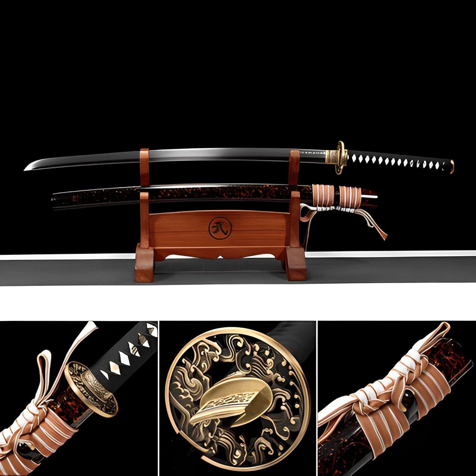 boxkatana Hand Forged Japanese Samurai Katana Desert T10 Turns the soil to burn blade
