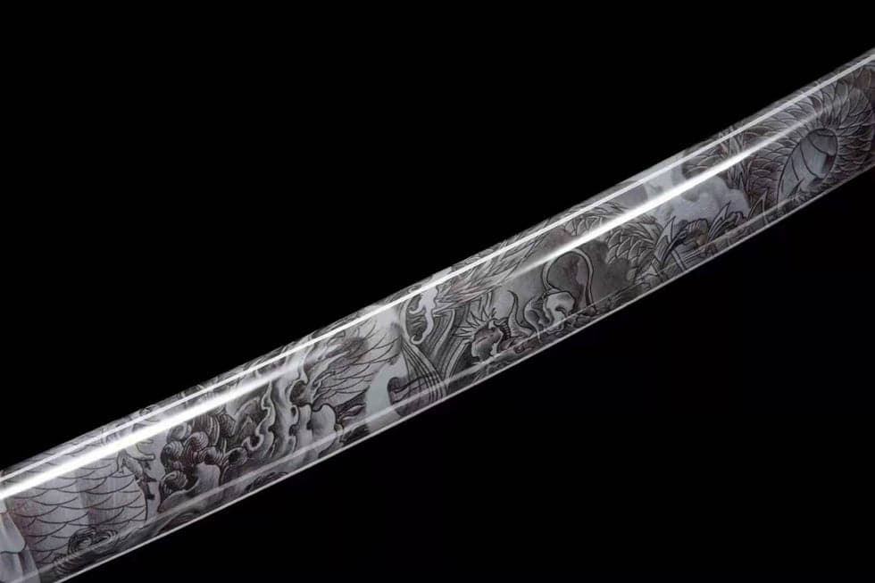 boxkatana Hand Forged Japanese Samurai Katana Dragon Soul High Manganese Steel Full Tang