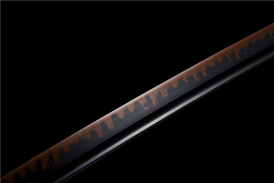 boxkatana Hand Forged Japanese Samurai Katana Drop in the ocean T10 Carbon steel Blackening process