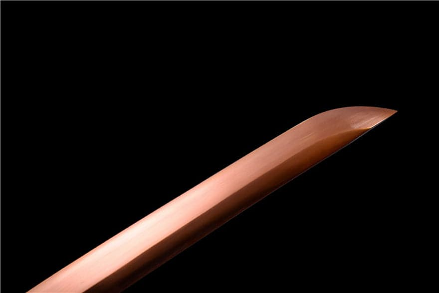 boxkatana Hand Forged Japanese Samurai Katana Flame 9260 Spring Steel Reddening of the blade