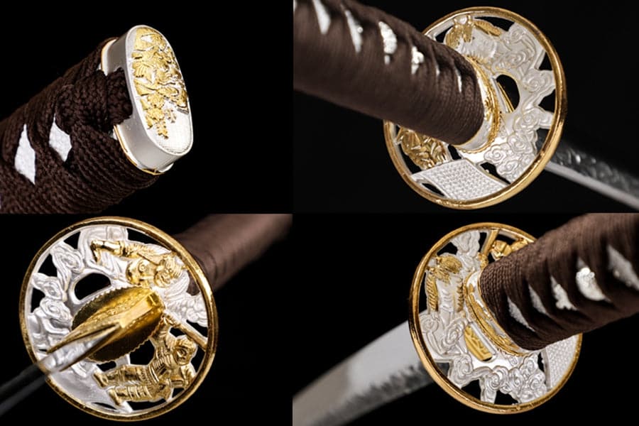 boxkatana Hand Forged Japanese Samurai Katana Flying clouds T10 Carbon steel Full Tang