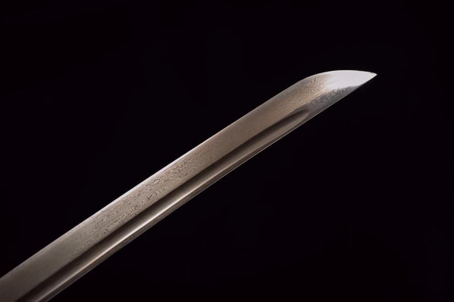 boxkatana Hand Forged Japanese Samurai Katana Golden Bamboo Damascus Steel Full Tang