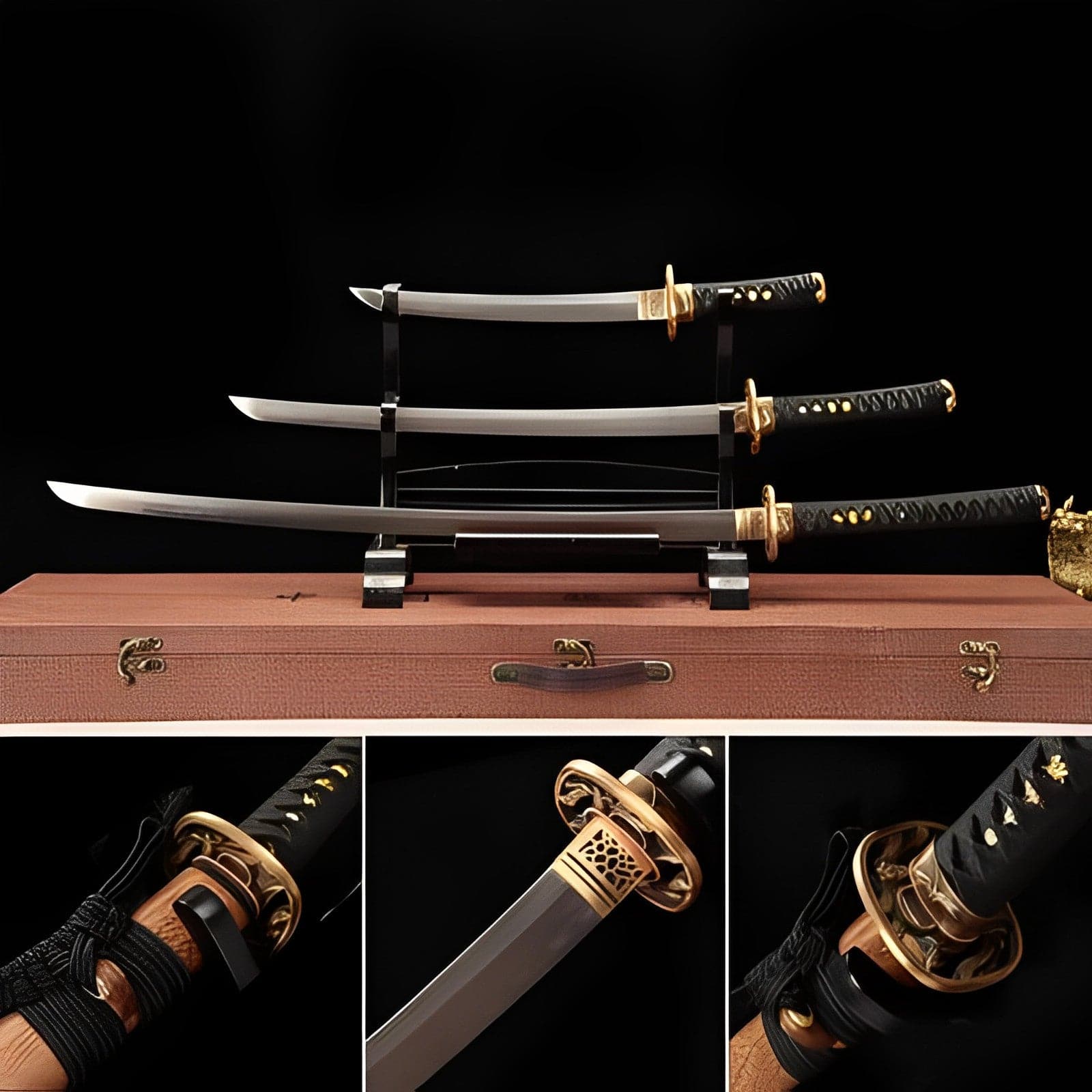 boxkatana Hand Forged Japanese Samurai Katana Pattern Steel Turns the soil to burn blade