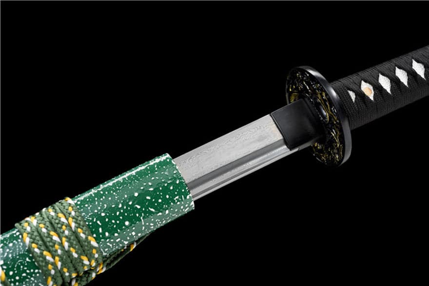 boxkatana Hand Forged Japanese Samurai Katana Phantom Pattern Steel Full Tang