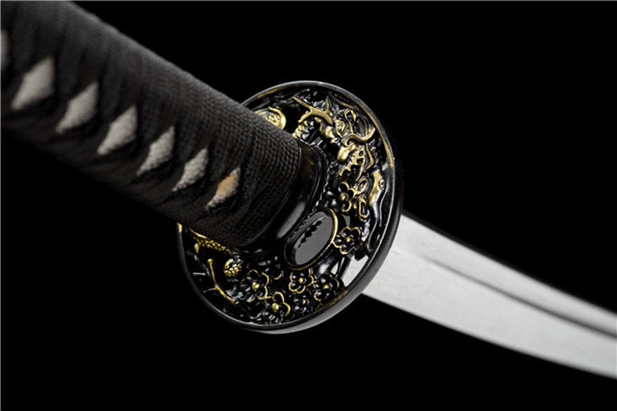 boxkatana Hand Forged Japanese Samurai Katana Phantom Pattern Steel Full Tang
