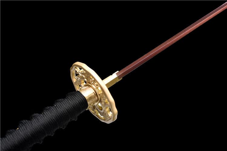 boxkatana Hand Forged Japanese Samurai Katana Rose High Manganese Steel Purple Blade