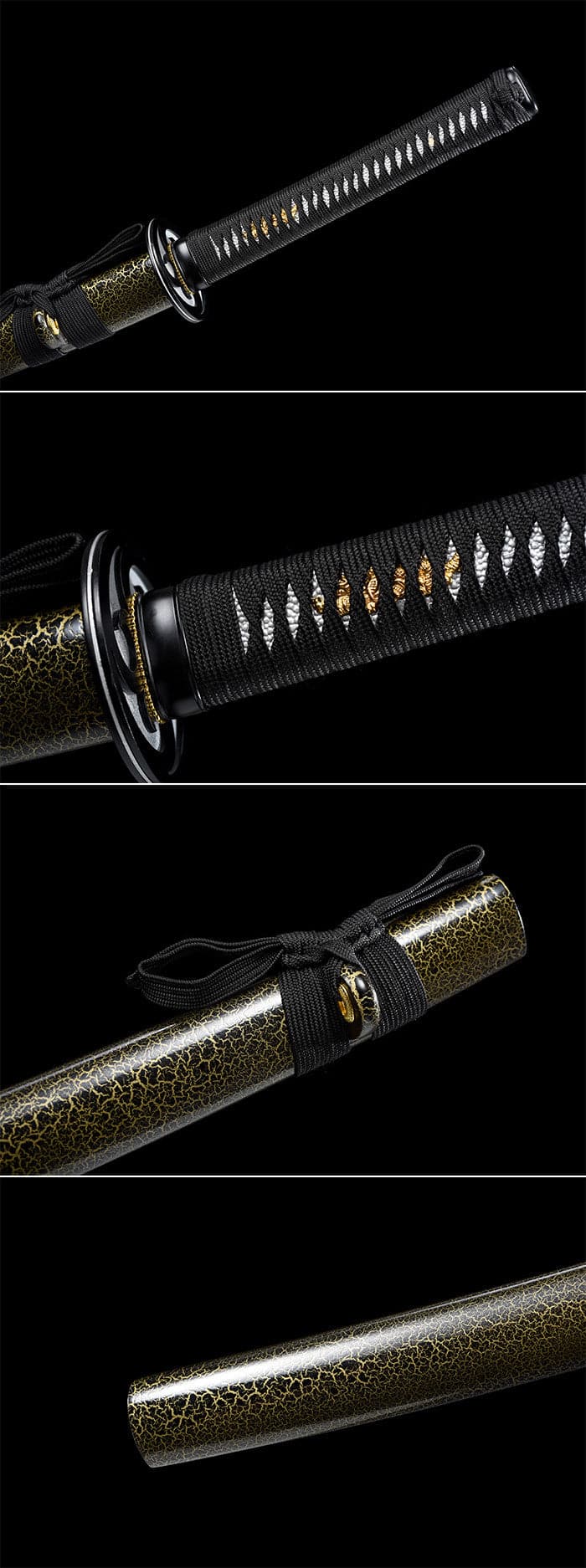 boxkatana Hand Forged Japanese Samurai Katana Silver Wheel Damascus Steel Full Tang