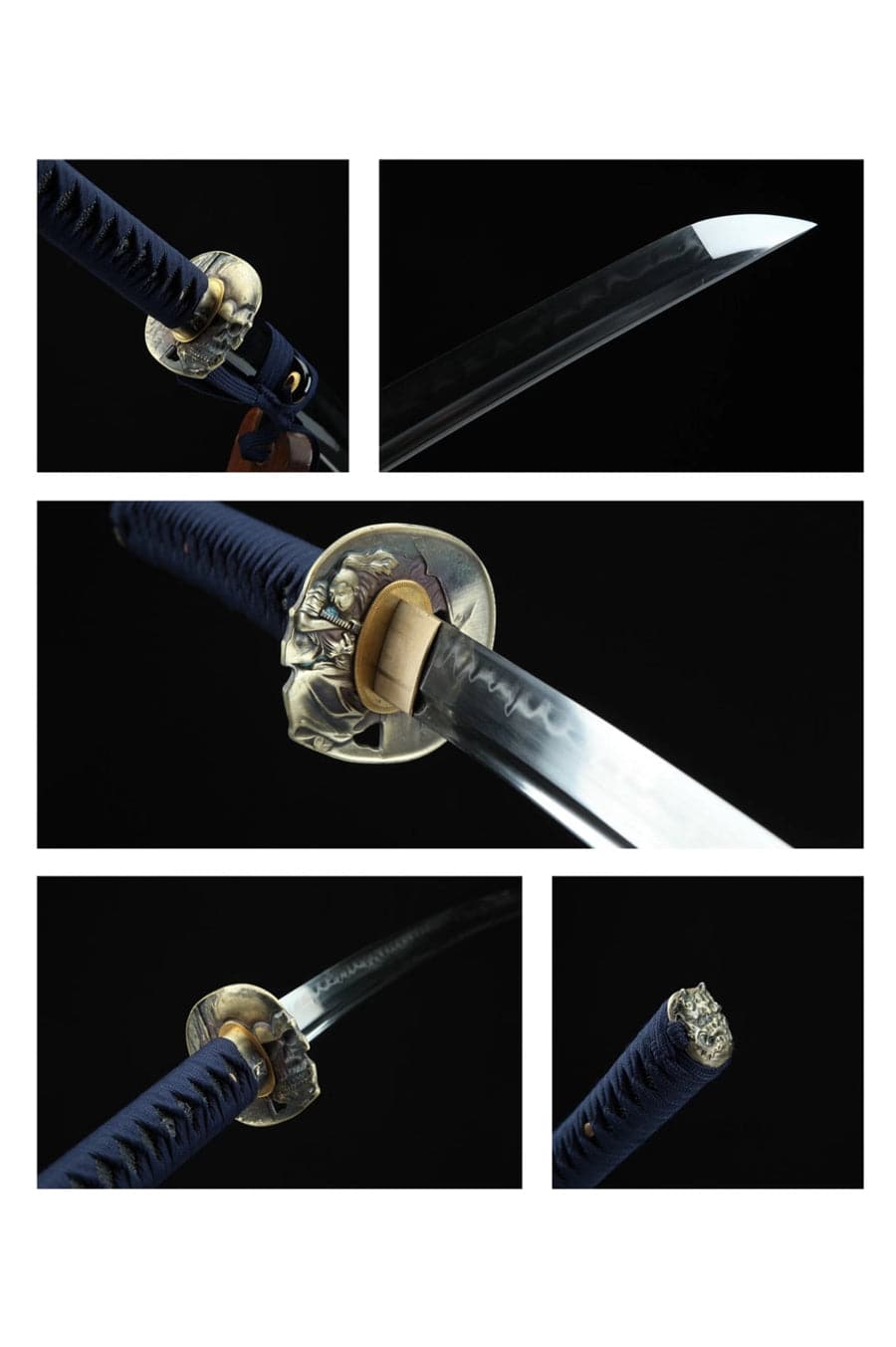 boxkatana Hand Forged Japanese Samurai Katana Skeleton Specialty steel Turns the soil to burn blade fine grinding