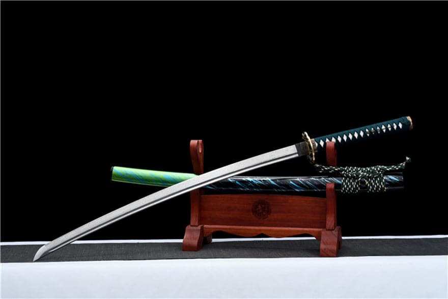 boxkatana Hand Forged Japanese Samurai Katana Sky Dome Pattern Steel Pure copper fine carving set