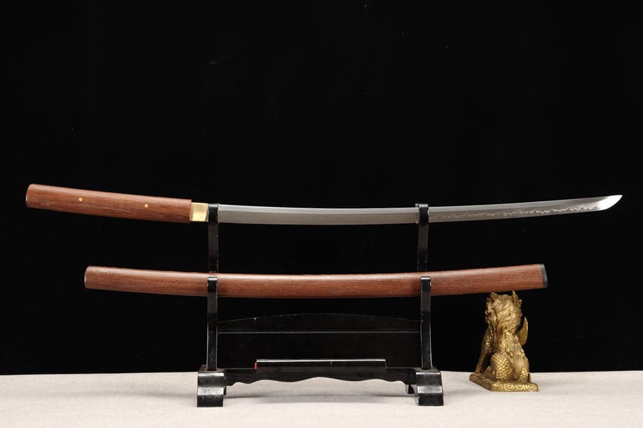 boxkatana Hand Forged Japanese Samurai Katana T10 Burning edge Rosewood One-piece forging