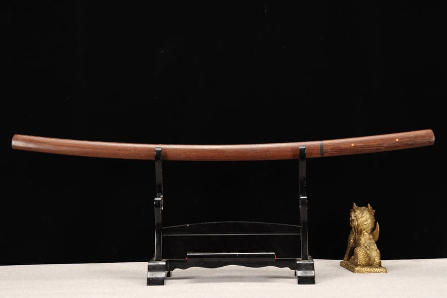 boxkatana Hand Forged Japanese Samurai Katana T10 Burning edge Rosewood One-piece forging