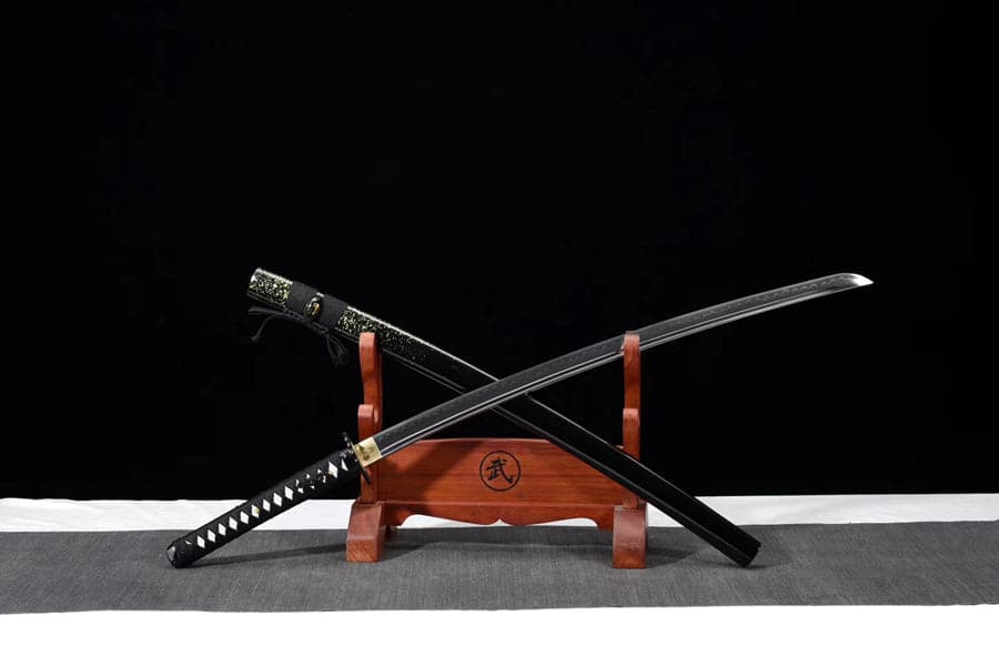 boxkatana Hand Forged Japanese Samurai Katana T10 Carbon steel Green Vine Full Tang