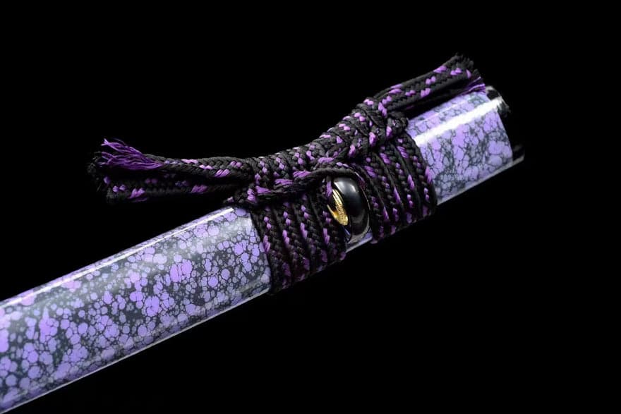 boxkatana Hand Forged Japanese Samurai Katana Violet 9260 Spring Steel Full Tang