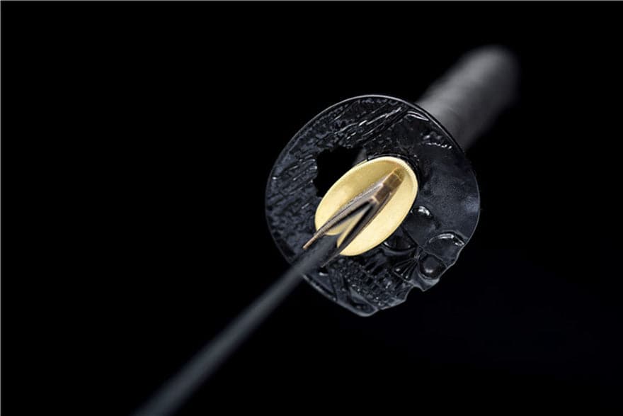 boxkatana Hand Forged Japanese Samurai Katana Wanderer High Manganese Steel Blade blackening process