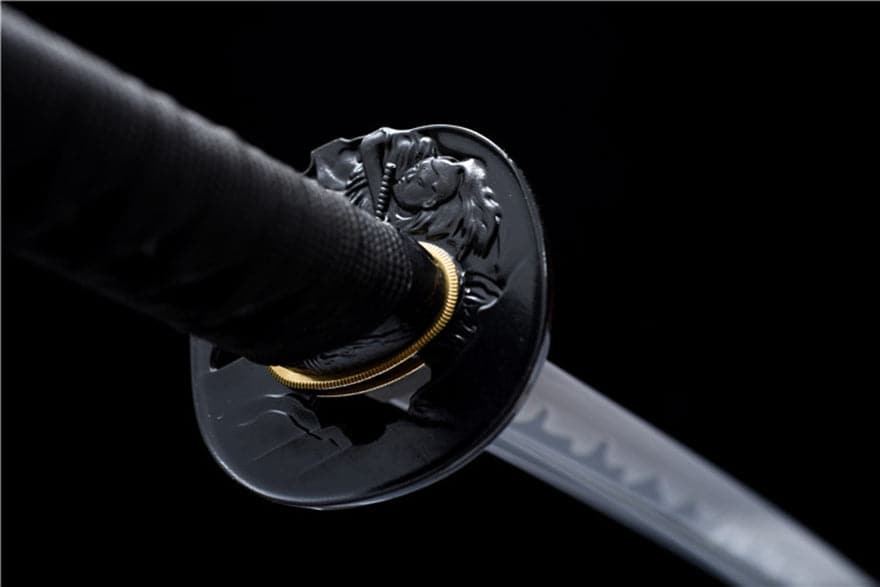 boxkatana Hand Forged Japanese Samurai Katana Wanderer High Manganese Steel Blade blackening process