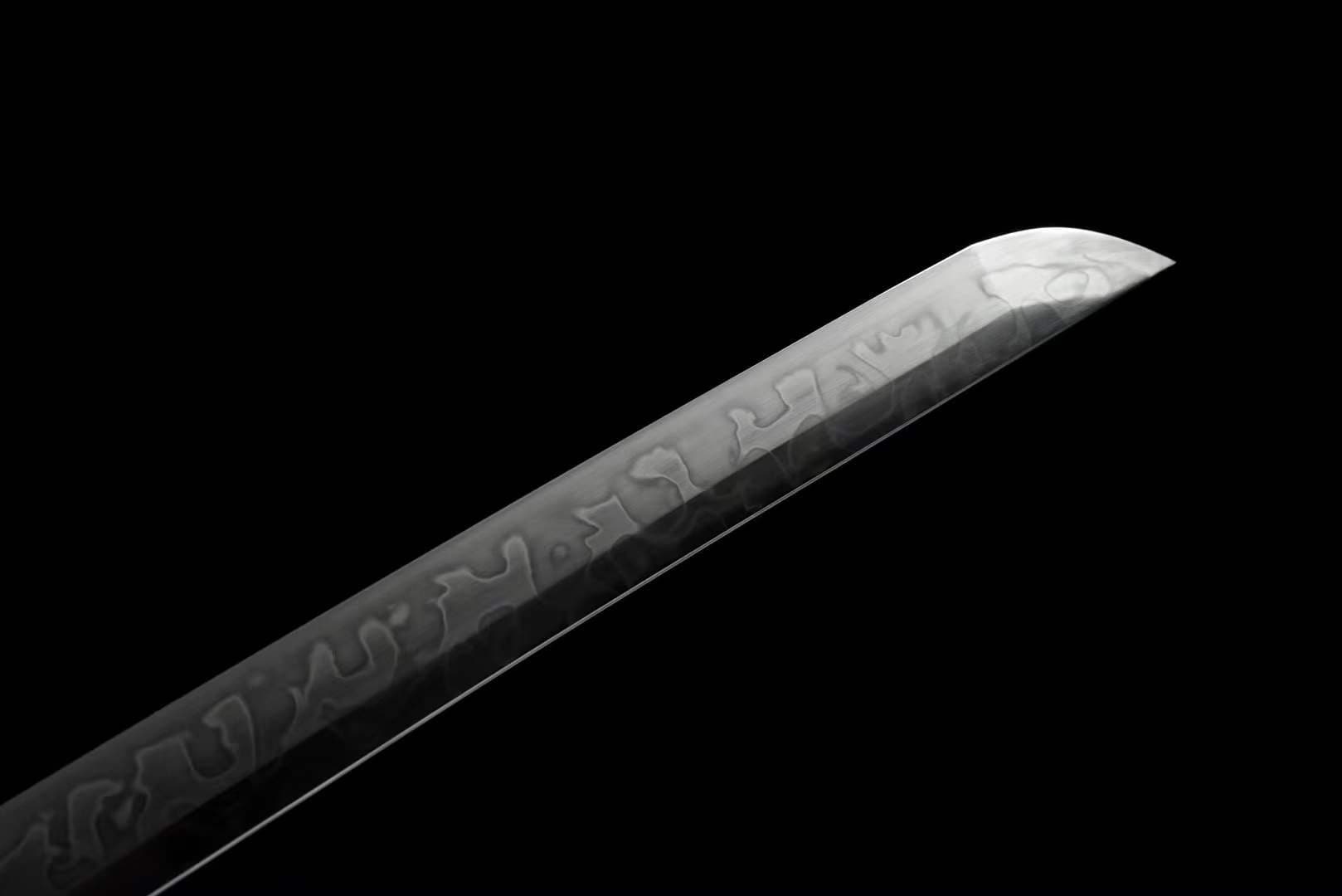 boxkatana Hand Forged Japanese Samurai Katana Wind Chimes T10 With Black Sheath