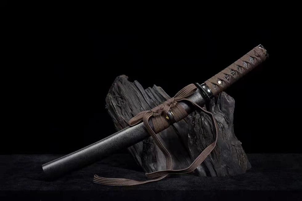 boxkatana Hand Forged Japanese Tanto Asura Short knife T10 Carbon steel Turns the soil to burn blade